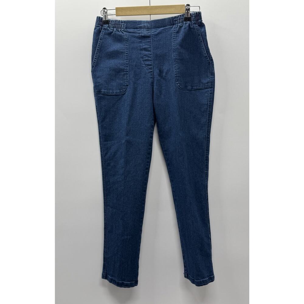 Allison Daley Women’s Denim Pants Size 8R Pull On Casual Comfort Pockets